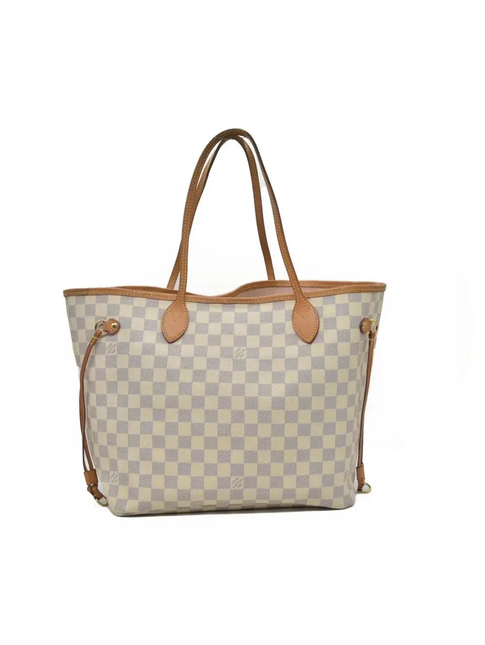 $2170 Louis Vuitton Damier Azur Neo Neverfull MM Rose